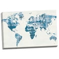 thumbnail image 1 of Gango Home Decor Contemporary Kanari Map Indigo by Melissa Averinos (Ready to Hang); One 18x12in Hand-Stretched Canvas, 1 of 3