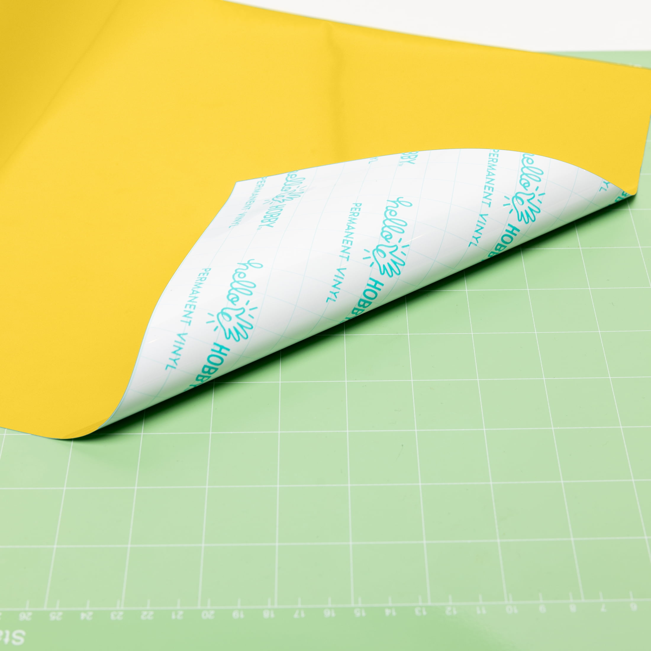 (3 pack) Hello Hobby 12" x 4' Yellow Permanent Craft Vinyl Roll