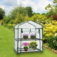 thumbnail image 4 of Minigreenhouse, Transparent Waterproof Plastic Small Portable Grow Plant Two tiers69×49×92cm, 4 of 8
