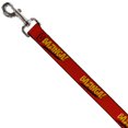 thumbnail image 4 of Dog Leash Bazinga Red Gold Black 6 Feet Long 1.5 Inch Wide, 4 of 6