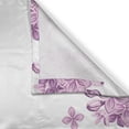 thumbnail image 3 of Ambesonne Floral Kitchen Curtains, Lilac Flowers Blossoms, 55"x39", White and Lilac, 3 of 3