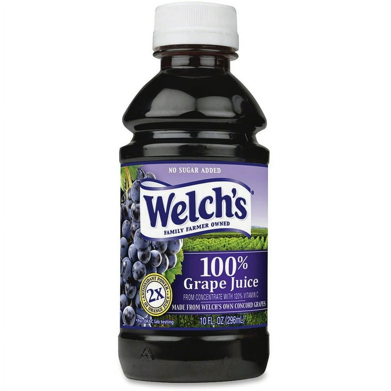 Welch's 100 Percent Grape Juice - 10 fl oz (296 mL) - 24 / Carton Welch's 100 Percent Grape Juice - 10 fl oz (296 mL) - 24 / Carton