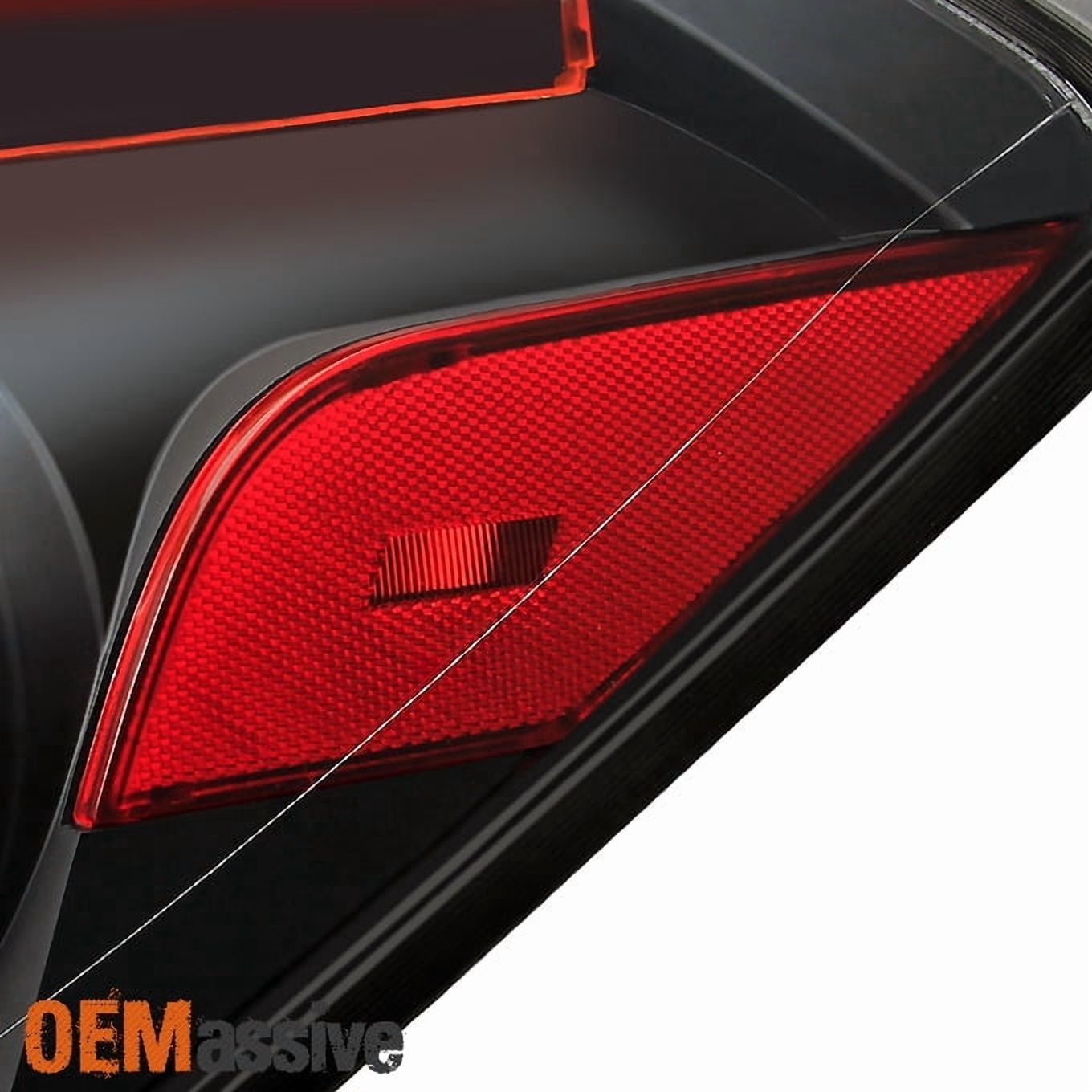 AKKON - Fits Altima 4 Door Sedan Black Tail Lights Brake Lamps Driver Left + Passenger Right Side Replacement