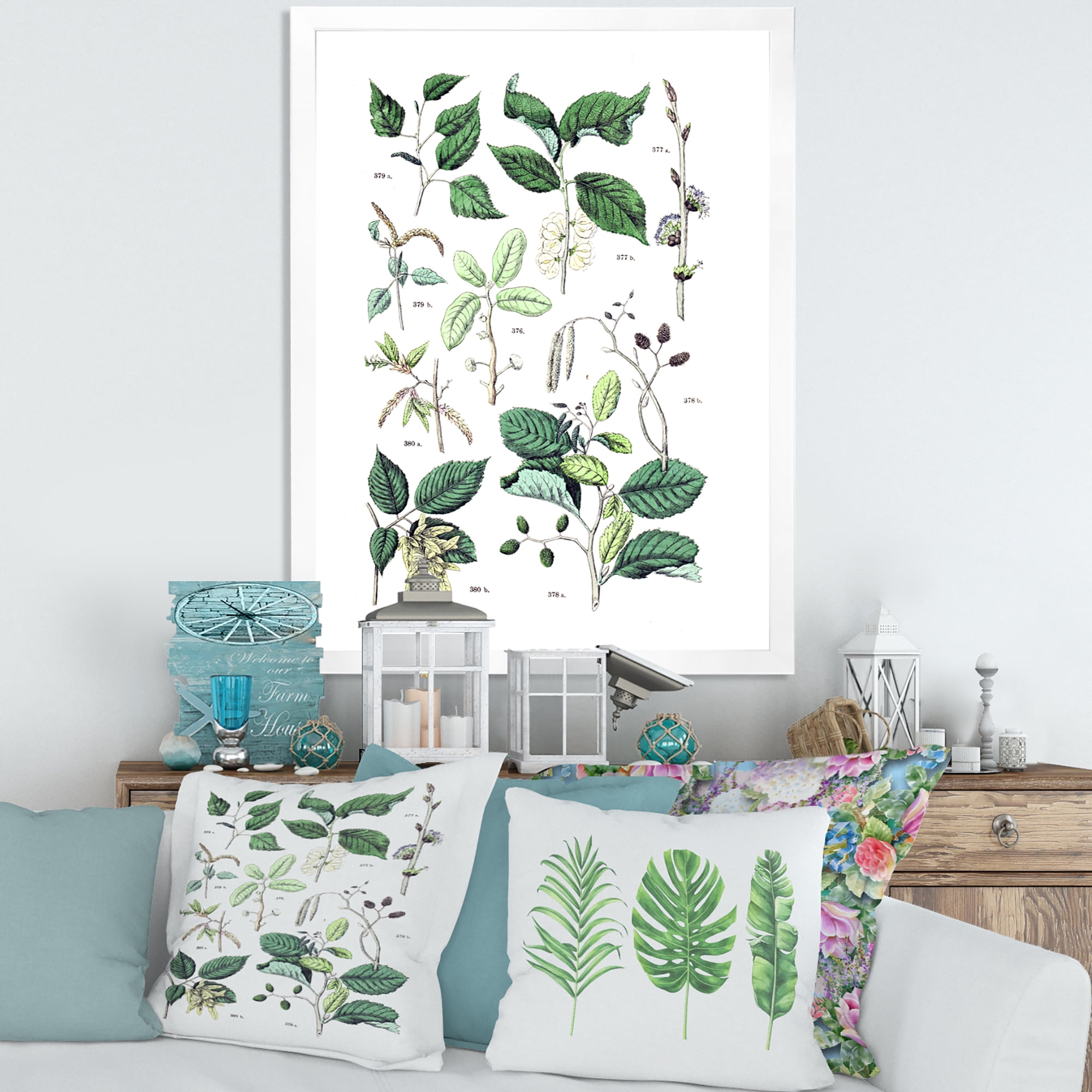 Designart 'Ancient Botanicals VIII' Traditional Framed Art Print