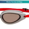 thumbnail image 6 of Aqua Dolfino Adult Racer Swim Goggles, Multi-Color, Unisex (3 Pack), 6 of 8