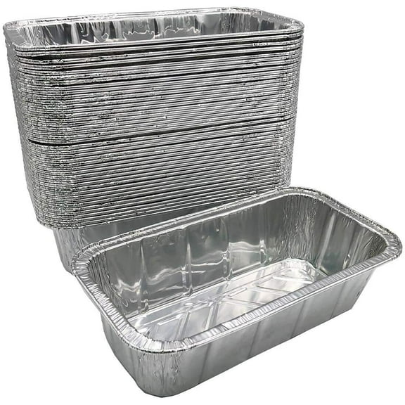 Aluminum 5Lb Loaf Foil Pan No Lid 1/3 Size Deep 12 17/32" L x 6.5" W x 3 5/16"