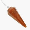 thumbnail image 4 of Natural Red Jasper Crystal Gemstone Rock Pendulum - Red Color - Hexagonal Pointed, Dowsing, Divination, Reiki Charged, Chakra Healing, 4 of 5