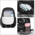 thumbnail image 4 of Dinosaur and Bone Black Pattern 17" School Backpacks for Teens,Waterproof Oxford Fabric,S-Shape Padded Straps for School,Travel,Hiking,Camping, 4 of 6