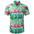 thumbnail image 5 of Camisa hawaiana de playa para hombre, ropa con estampado 3D de hojas de madera, palmeras y2k, blusa informal de verano con solapa y manga corta, 5 of 5