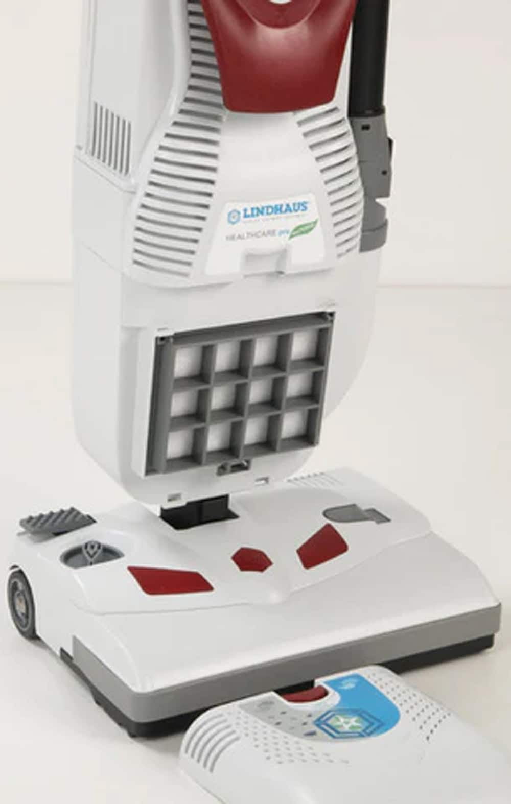 Lindhaus 14" Healthcare Pro Eco Force, Dual Motor Upright Vacuum Cleaner
