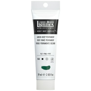 Liquitex Professional Heavy Body Acrylic Color, 2 oz. Tube, Permanent Green Deep