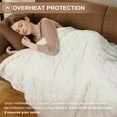 thumbnail image 4 of Comfy Electric Blanket - Thick Tufted Sherpa Heated Blanket with 10 Heating Levels and 10 Time Settings, ETL Certified Machine Washable Fast Heating Blanket for Autumn, Winter, 4 of 7