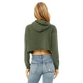 thumbnail image 2 of Bella + Canvas, The Ladies' Cropped Fleece Hoodie - MILITARY GREEN - XL, 2 of 4