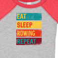thumbnail image 4 of Inktastic Eat Sleep Rowing Repeat Boys or Girls Baby Bodysuit, 4 of 5