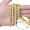 thumbnail image 2 of Coofit 10 Yards Artificial Pearl Trim Decorative DIY Craft Beaded Trim Lace Trim Ribbon, 2 of 10