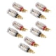 thumbnail image 2 of 10 piezas de conector de terminal de conector banana para amplificador de altavoz chapado en oro, 2 of 12