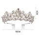 thumbnail image 2 of Corona para novia reina princesa niñas en boda cumpleaños desfile, con diadema de peine, para mujeres y niñas, 2 of 5