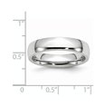 thumbnail image 2 of Bague Demi-Rond en Chrome Cobalt Gravable Poli 5mm Taille 7 Bijoux Cadeaux pour Femmes, 2 of 4