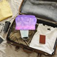 thumbnail image 4 of Organizador de maquillaje de viaje morado para baño y uso al aire libre, estuche de almacenamiento para artículos de tocador, estuche cosmético impermeable, 4 of 6