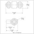 thumbnail image 2 of 1-1/2 Inch Cabinet Knob - Brushed Bronze, 2 of 2