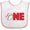 White and Pink, variant on Inktastic One with Baseball Baby's First Birthday Boys or Girls Baby Bib