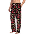 thumbnail image 6 of Logiee Heart Print Pajama Pants for Men,Men’s Pajama Bottoms,Mens PJ Pants with Pockets & Button Fly-3X-Large, 6 of 6