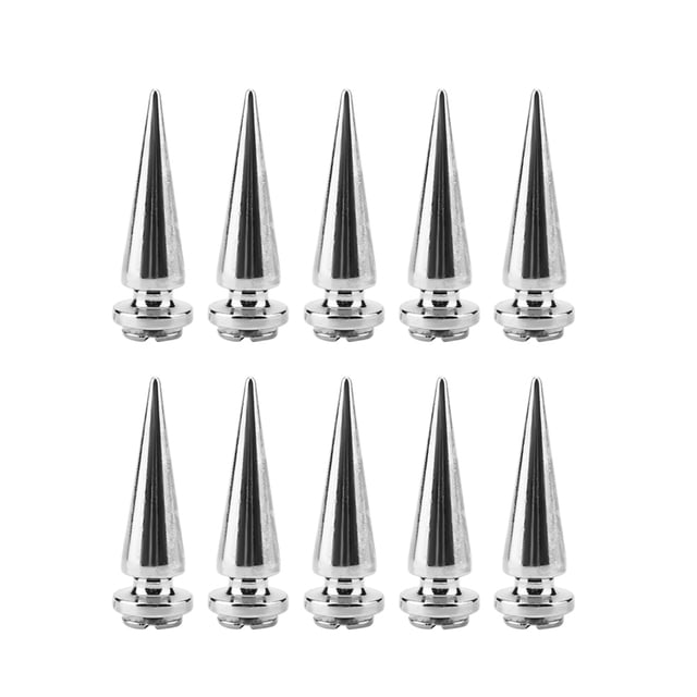 Spike Screw,10 Pcs Metal Spike Punk Rivets Spike Rivets Rapid Response