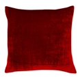 thumbnail image 1 of Coussin Décoratif en Velours Rouge Uni - Choisissez la Taille, 1 of 4
