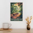 thumbnail image 3 of Vintage City Travel Poster of Puerto Maldonado Peru with River And Rainforest Canvas Poster, 3 of 8
