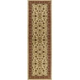 thumbnail image 3 of Sensation Transitional 2' x 7' Ivory and Scarlet Polypropylene Indoor Area Rug, 3 of 7