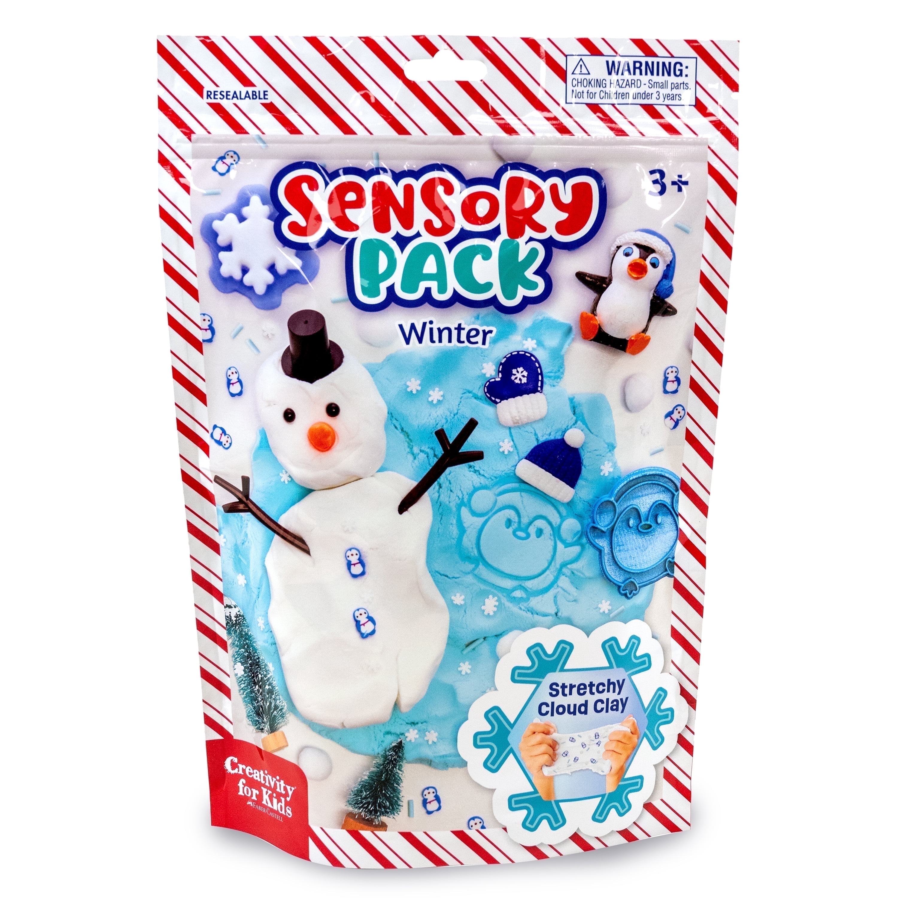 Creativity for Kids Sensory Pack Winter Kit | Squish, Shape & Play | Snowy Sensory Toys for Kids (Ages 3+)