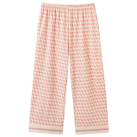 

Womens Pajama Pants Cropped Pants Summer Casual and Simple Can Be Worn Loose Oversized Pants Casual Pants Women s Casual Pants Red XL