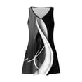 thumbnail image 4 of vestido de verano casual para mujer con bolsillos vestido de playa boho de verano blusas florales para mujer camisetas vestido con cuello en v vestidos sin mangas sueltos negro / 3xl, 4 of 7
