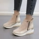 thumbnail image 5 of NECHOLOGY Botas Mujer Adulto Femenino Zapatos Botines mujer Botas de color de las mujeres gruesas zapatos de suela Cuñas de Fashion Botas de mujeres (Pink, 10), 5 of 7