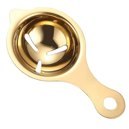 

Hloma Egg Separator Extended Handle Cookware Stainless Steel Egg Yolk White Filter Kitchen Gadget