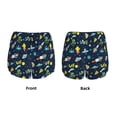 thumbnail image 6 of Goofa Funny Spaceships Printed Women 2 in 1 Running Shorts,Quick Dry Athletic Workout Shorts,High Waisted Athletic Shorts with Liner Pockets-Small, 6 of 9