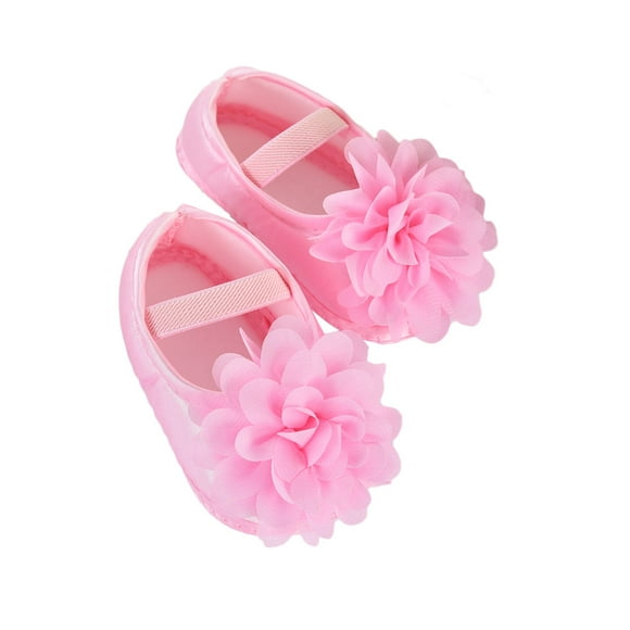 EeaseCA 1 Paire de Chaussures pour Bébé Fille Chaussures à Lacets Chaussures de Berceau Semelle Antidérapante Chaussures de Sol pour Nouveau-Né Nourrisson Tout-Petit Taille 11 Rose