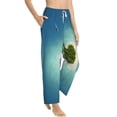 thumbnail image 2 of Fotbe Paradise Island Women's Pajama Pants,Sleepwear Pants,Pj Bottoms Drawstring And Pockets-Large, 2 of 9