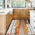 thumbnail image 4 of Hearth & Gear Soft Flannel Pumpkin Area Rug With Maple Leaves And Sunflower Design Mat For Living Room And Bedroom Rugs Living Room Knotted Blankets Cute Area Rug Big Throw Blanket for Couch Band Aid, 4 of 4