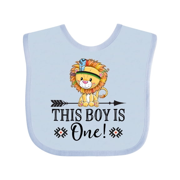 Inktastic 1st Birthday Party Tribal Lion Boys Boys Baby Bib