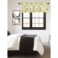 thumbnail image 5 of Kitchen Valances for Window, Summer Countryside Lemon Leaves Light Filtering Rod Pocket Valance Curtain, Watercolor Plants &nbsp;Short Curtains Window Topper for Bedroom Bathroom Living Room 60x18in, 5 of 9