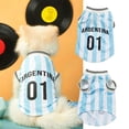 thumbnail image 2 of Pet Soccer Jersey, Country Flag Football Shirt for Dogs Cats Breathable Soccer Game Day Clothes Dog Costume, Xl, 2 of 7