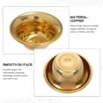 thumbnail image 6 of ABCISI Copper Bowl, Offering Bowl 7pcs Mini Brass Bowl, Buddha Offering Holy Water Ritual Smudge for Yoga Meditation Buddhist Altar Supplies, 6cm Brass Desktop Decor, 6 of 9