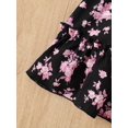 thumbnail image 4 of Vestido VARMILO 2-3 años Negro con flores rosas, 4 of 6
