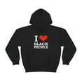 thumbnail image 2 of I love black People Unisex Hoodie, S-5XL Black is Beautiful Black Pride, 2 of 5