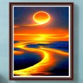 thumbnail image 3 of Kit de pintura por números DIY Sunrise Oil Art Picture Craft Decoración del hogar, 3 of 9