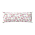 thumbnail image 2 of Lsque Floral Body Pillow Case Cover,Ultra-Soft Microfiber Bed Pillow Cases 20x54 inches,Elegant Bedding,Breathable Durable Pillow Cover with Envelope Closure, 2 of 8