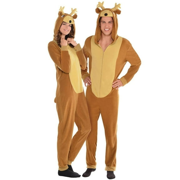 Amscan Reindeer Zipster Adult Costume Large/Extra-Large