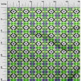 thumbnail image 3 of oneOone Cotton Poplin Green Fabric Geometric Sewing Material Print Fabric By The Yard 56 Inch Wide, 3 of 4