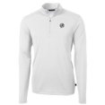 thumbnail image 2 of Men's Cutter & Buck White New York Yankees Virtue Eco Pique Quarter-Zip Jacket, 2 of 3